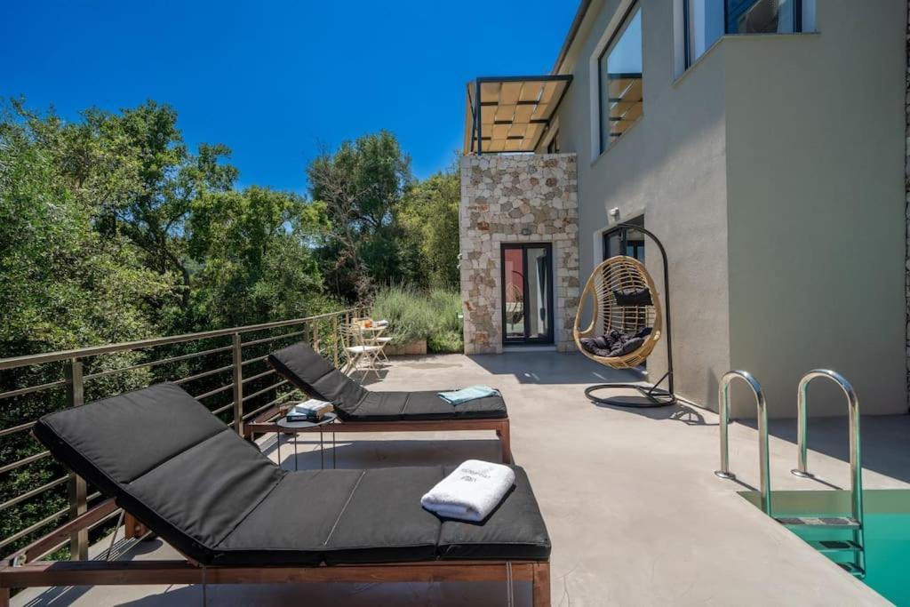 Villa Elisabeth Sea View Private Pool Fiskardo Kefalonia Katsaráta Extérieur photo