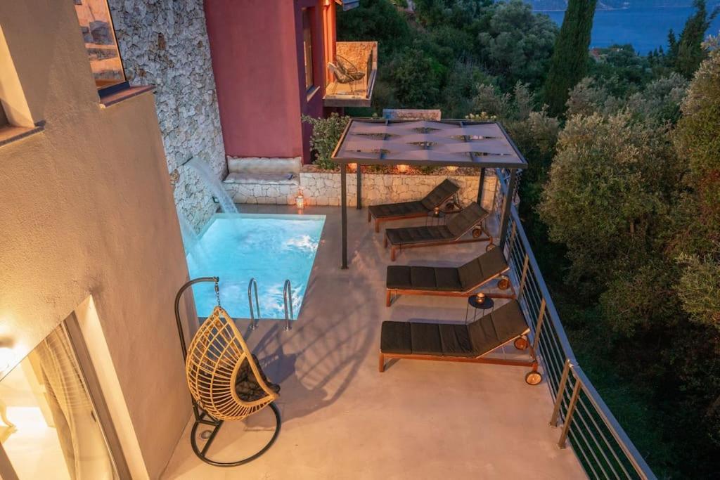 Villa Elisabeth Sea View Private Pool Fiskardo Kefalonia Katsaráta Extérieur photo