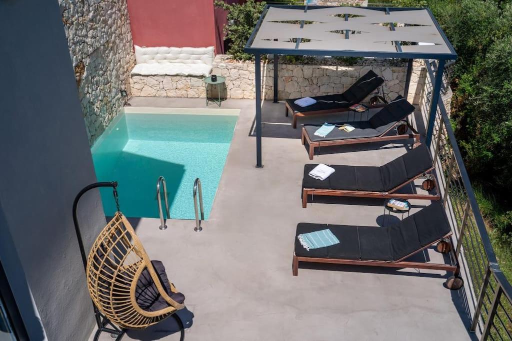 Villa Elisabeth Sea View Private Pool Fiskardo Kefalonia Katsaráta Extérieur photo